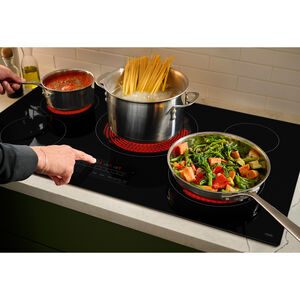 LG 36 in. 5-Burner Smart Electric Cooktop with Simmer Burner & Power Burner - Black, , hires