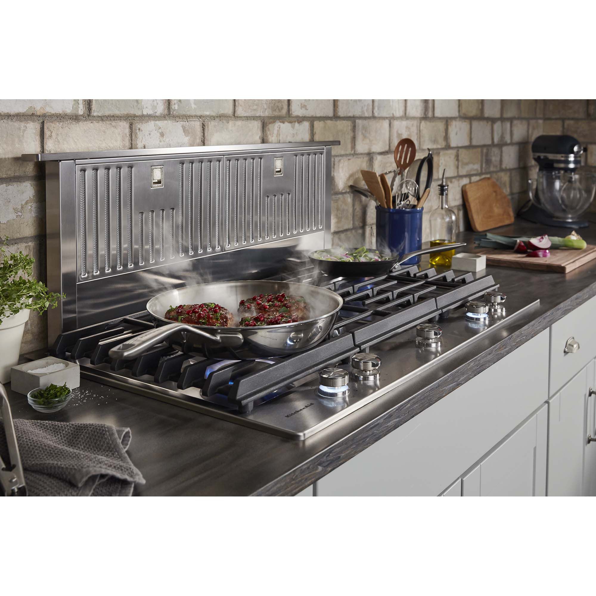 KitchenAid 36 in. Ducted Downdraft with 585 CFM & 4 Fan Speeds