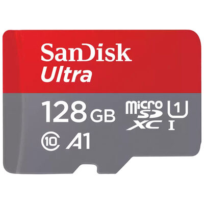 SanDisk 128GB Ultra UHS-I microSDXC Memory Card with SD Adapter | SDSQUAB128G
