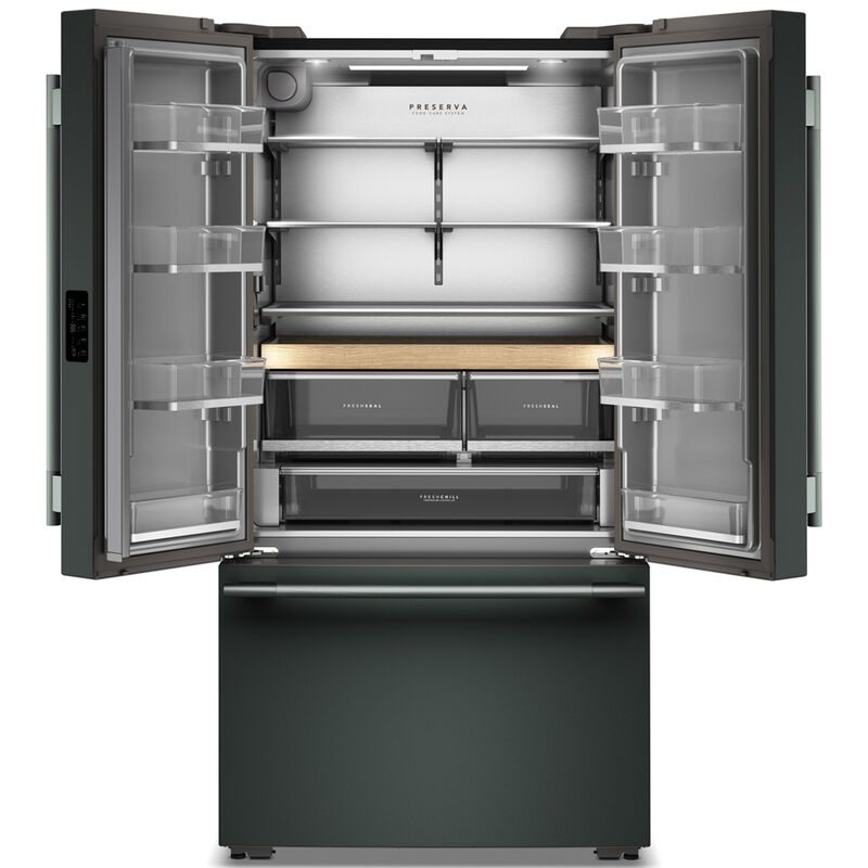 KitchenAid 36 in. 24.3 cu. ft. Counter Depth French Door Refrigerator with Internal Water Dispenser - Juniper, Juniper, hires