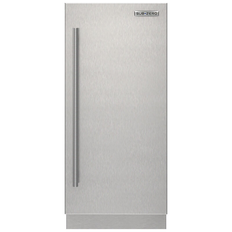 Sub-Zero 15 in. Stainless Door Panel with Tubular Handle - Right Hinge, , hires