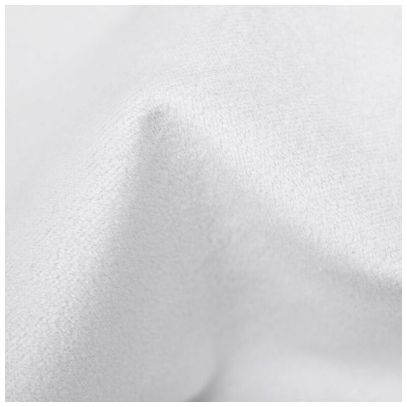Skyline California King Nail Button Tufted Wingback Bed in Velvet - White, White, hires