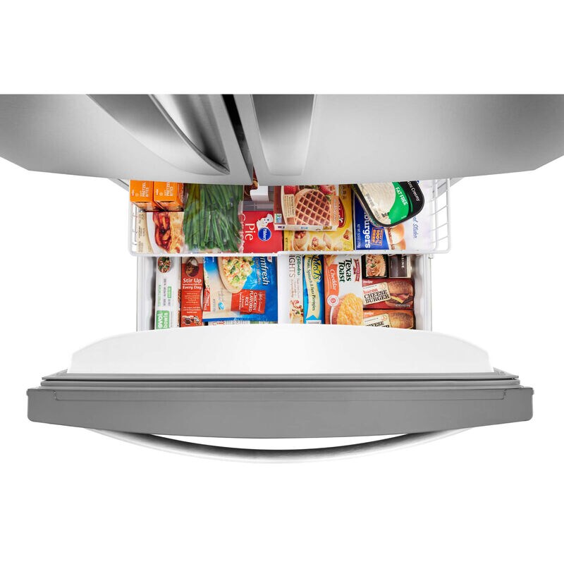 Whirlpool 33 in. 22.1 cu. ft. French Door Refrigerator with Internal Water Dispenser - Fingerprint Resistant Stainless Steel, Fingerprint Resistant Stainless, hires