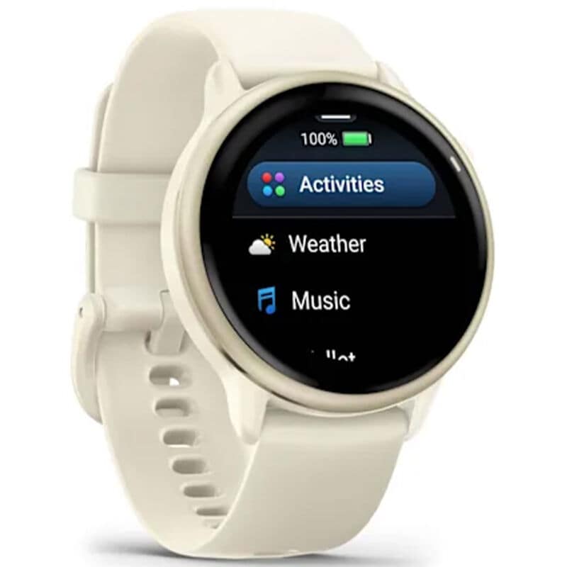 Garmin V voactive 6 Smart Watch - Lunar Gold with Bone Band, , hires
