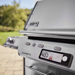 Weber Summit Smart FS38X S Series 5-Burners Natural Gas Grill with Side Burner, Rotisserie & Smoker Box - Stainless Steel, , hires