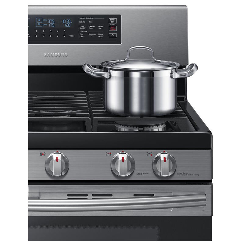 Samsung 30" Freestanding Gas Range with 5 Sealed Burners, 5.8 Cu. Ft