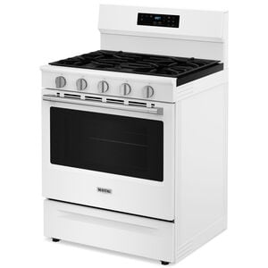 Maytag 30 in. 5 cu. ft. Gas Range with 5 Sealed Burners - White, White, hires