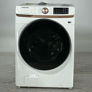 Samsung 27 in. 5.0 cu. ft. Smart Front Loading Washer with 23 Wash Programs, 9 Wash Options & Sanitize Cycle - Ivory (Open Box Fair Condition), , hires