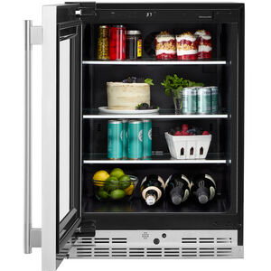 KitchenAid 24 in. 5.2 cu. ft. Undercounter Refrigerator - Stainless Steel with PrintShield Finish, , hires