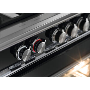 Fisher & Paykel Series 9 Classic 36 in. 4.9 cu. ft. True European Convection Dual Fuel Range with 5 Sealed Burners - Black, , hires