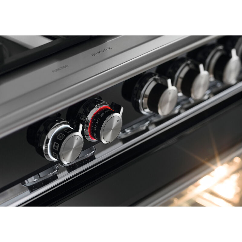 Fisher & Paykel Series 9 Classic 36 in. 4.9 cu. ft. True European Convection Dual Fuel Range with 5 Sealed Burners - Black, , hires