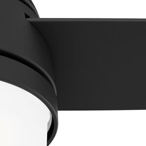 Hunter Midtown 48 in. Ceiling Fan with LED Light Kit and Handheld Remote - Matte Black, Matte Black, hires