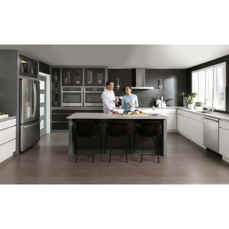 GE 36 in. Smart Convertible Chimney Style Range Hood with 610 CFM, 4 Fan Speeds & 3 LED Lights - Stainless Steel, , hires