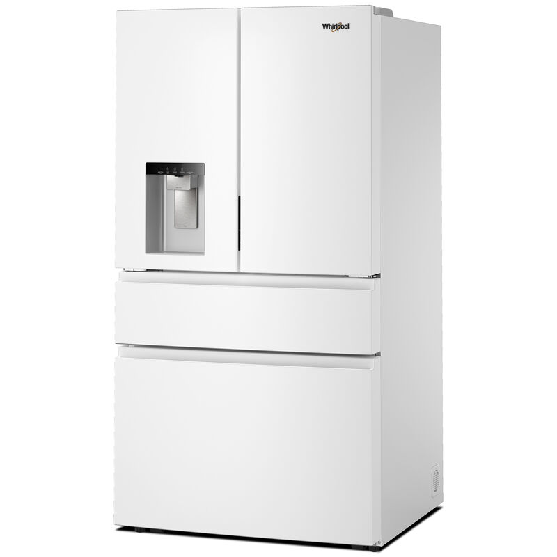 Whirlpool 36 in. 28.9 cu. ft. 4-Door French Door Refrigerator with Ice & Water Dispenser - White, White, hires