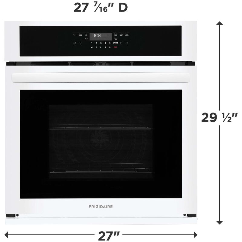 Frigidaire 27 in. 3.8 cu. ft. Electric Single Wall Oven with Standard Convection - White, White, hires
