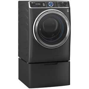 GE Profile 28 in. 5.3 cu. ft. Smart Front Load Steam Washer with Adaptive SmartDispense UltraFresh Vent System Plus with OdorBlock - Carbon Graphite, , hires