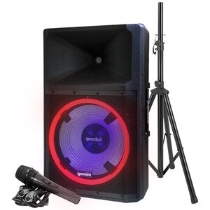 Gemini GSP-L2200PK Powered Bluetooth DJ Speaker, , hires