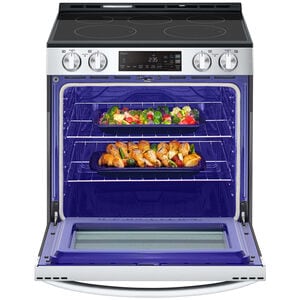 LG 30 in. 6.3 cu. ft. Smart Slide-In Electric Range with Radiant Burners - PrintProof Stainless Steel, , hires