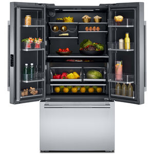 JennAir Rise 36 in. 24.7 cu. ft. Smart Counter Depth French Door Refrigerator with Internal Water Dispenser - Stainless Steel, , hires