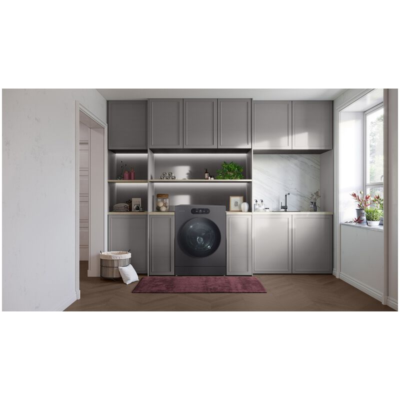 LG SIGNATURE 29 in. 5.8 cu. ft. Smart Electric Front Load Ventless All-in-One Washer/Dryer Combo with TurboWash 360 Technology, Sensor Dry, Sanitize & Steam Cycle - Brushed Black Steel, , hires