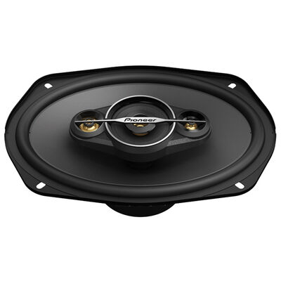 Pioneer 6"x 9" - 4-way, 450 W Max Power, Carbon/Mica-reinforced IMPP Cone, 18mm Tweeter, 11mm Super Tweeter, and 2-1/4" Cone Midrange - Coaxial Speakers (pair) | TS-A6961F