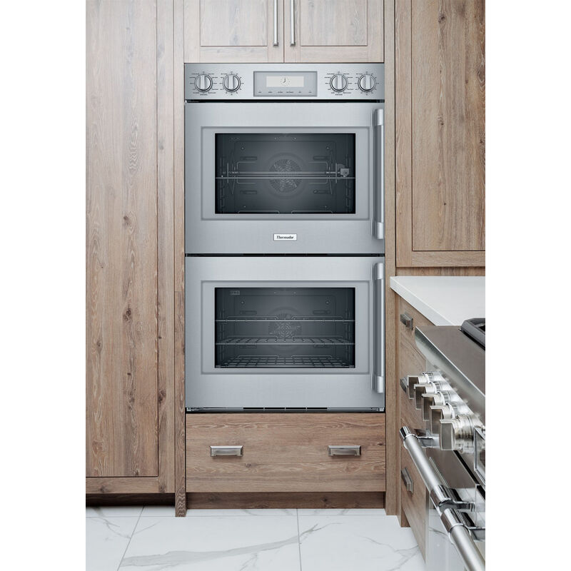 Thermador Professional Series 30 in. 9.0 cu. ft. Electric Smart Double Wall Oven with True European Convection & Self Clean - Stainless Steel, , hires