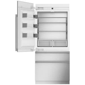 Monogram 36 in. Left-Hinged Built-In 20.2 cu. ft. Smart Counter Depth Bottom Freezer Refrigerator - Custom Panel Ready, , hires