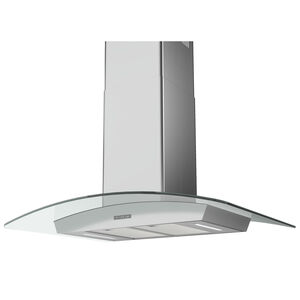 Zephyr 30 in. Chimney Style Range Hood with 3 Speed Settings, 600 CFM, Ducted Venting & 2 LED Lights - Stainless Steel, , hires