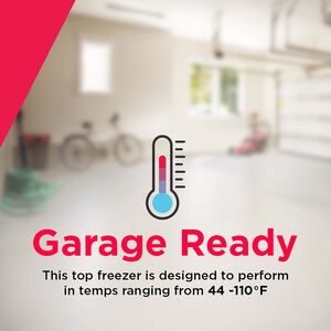 Frigidaire 30 in. 18.6 cu. ft. Garage-Ready Top Freezer Refrigerator - White, White, hires