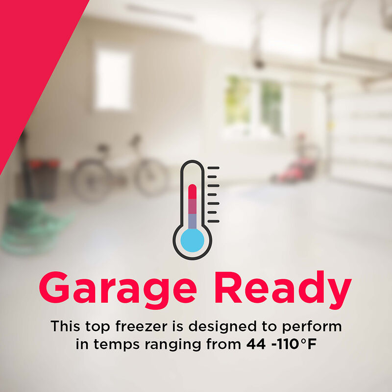 Frigidaire 30 in. 18.6 cu. ft. Garage-Ready Top Freezer Refrigerator - White, White, hires