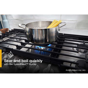 Whirlpool 30 in. 5-Burner Natural Gas Cooktop with Simmer Burner & Power Burner - Stainless Steel, , hires