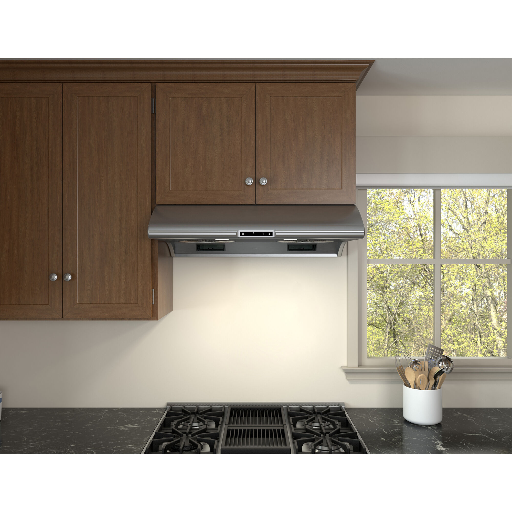 Zephyr 36 in. Ducted Standard Style Range Hood with 850 CFM, 6 Fan