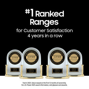 Samsung Bespoke 30 in. 6.3 cu. ft. Smart Air Fry True European Convection Slide-In Electric Range with Smoothtop Burners - Matte Black Steel, , hires