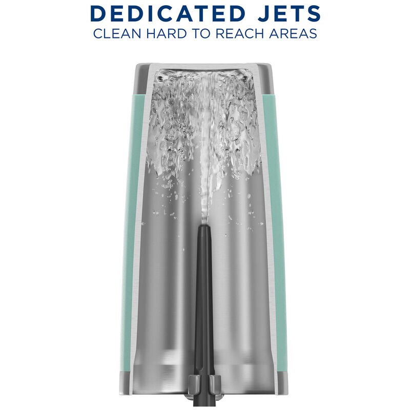 GE 24 in. Top Control Flush-Mount Dishwasher with 45 dBa Sound Level, 3rd-Rack & Dry Boost - Black, Black, hires