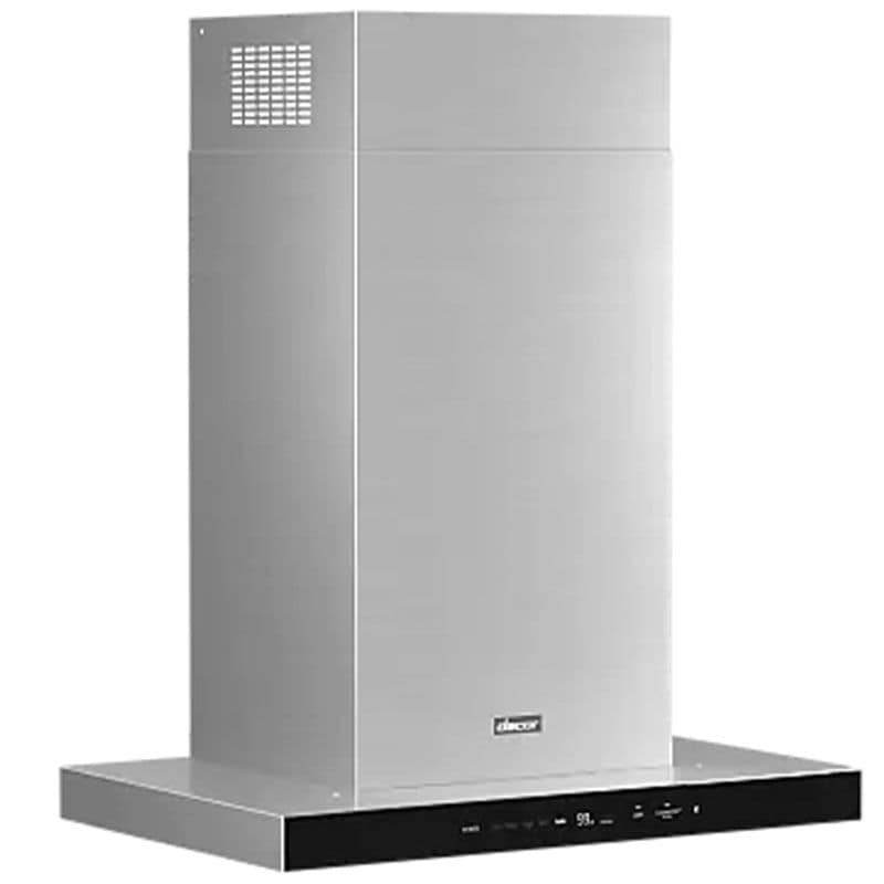 Dacor 30 in. Smart Ducted Chimney Style Range Hood with 600 CFM, 4 Fan Speeds & 1 LED Light - Silver Stainless, , hires