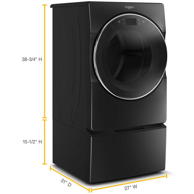 Whirlpool 27 in. 7.4 cu. ft. Front Loading Gas Dryer with 7 Dryer