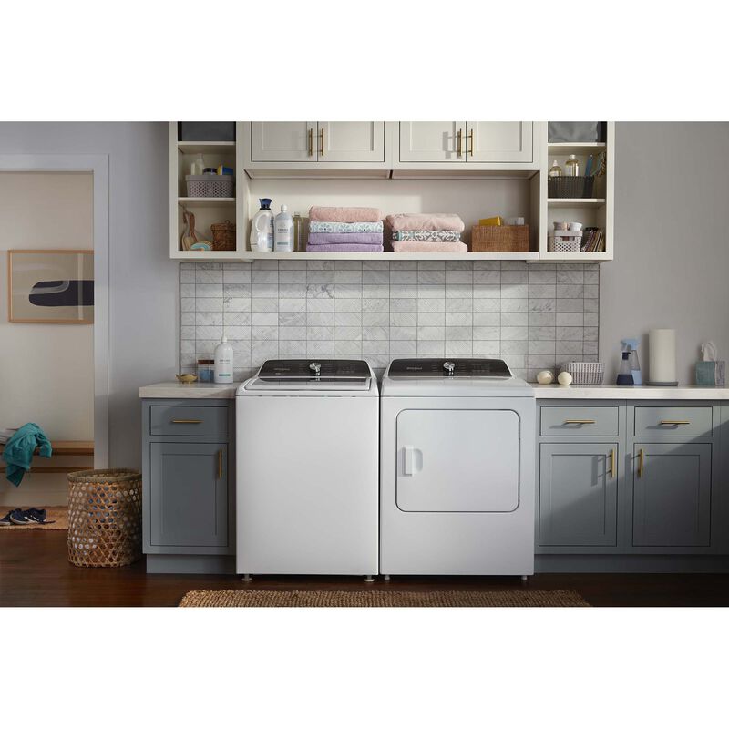 Whirlpool 29 in. 7.0 cu. ft. Electric Dryer with Moisture Sensing Dryer & Steam Cycle - White, , hires