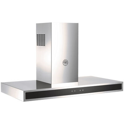 Bertazzoni 36 in. Chimney Style Range Hood with 3 Speed Settings, 600 CFM, Convertible Venting & 2 LED Lights - Stainless Steel | KG36X