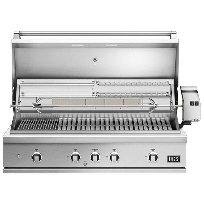 DCS Series 9 48 in. 3-Burner Built-In Liquid Propane Gas Grill with Rotisserie, Sear Burner & Smoke Box - Stainless Steel, , hires