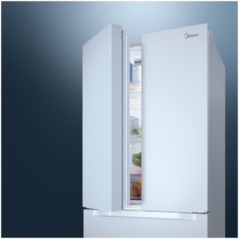 Midea 30 in. 18.4 cu. ft. French Door Refrigerator - White, White, hires
