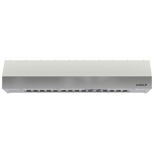 Wolf 48 in. Canopy Pro Style Range Hood, Ducted Venting, Ducted Venting & 3 Halogen Lights - Stainless Steel, , hires