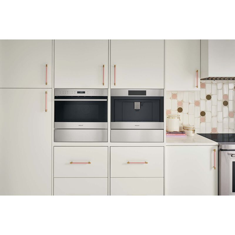 Wolf E Series 24 in. 1.6 cu. ft. 900W Built-In Microwave with Convection & Sensor Cooking - Stainless Steel, , hires