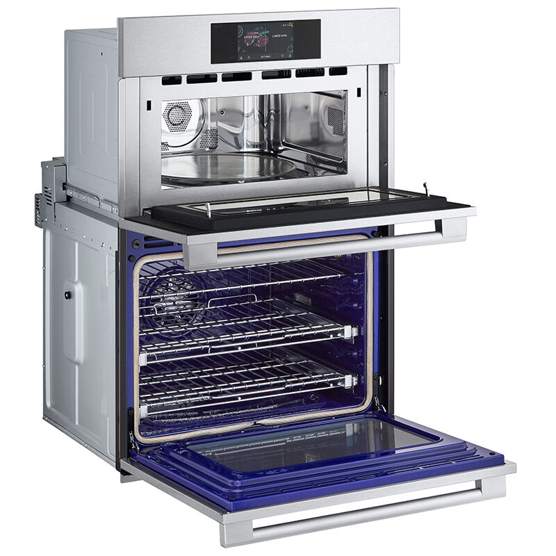 LG 30 in. 6.4 cu. ft. Smart Steam Electric Microwave/Wall Oven Combo with True European Convection & Sensor Cooking - PrintProof Stainless Steel, , hires