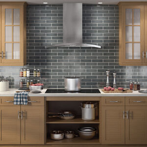 GE Profile 36 in. Chimney Style Range Hood with 4 Speed Settings, 420 CFM & 2 LED Lights - Stainless Steel, , hires