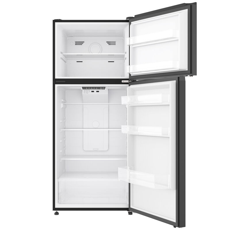 Avanti 28 in. 14.6 cu. ft. Counter Depth Garage-Ready Top Freezer Refrigerator - Black, Black, hires