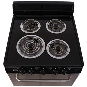 Premier 24 in. 3 cu. ft. Electric Range with Coil Burners - Stainless Steel, , hires