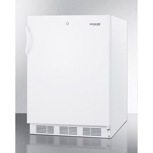 Summit AccuCold 24 in. 5.1 cu. ft. ADA Compliant Undercounter Refrigerator - White, , hires