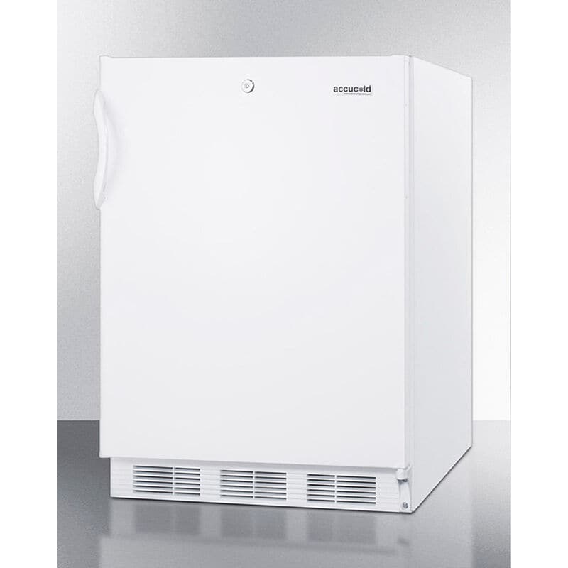 Summit AccuCold 24 in. 5.1 cu. ft. ADA Compliant Undercounter Refrigerator - White, , hires