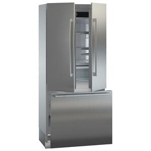 Liebherr 36 in. 18 cu. ft. Built-In Smart Counter Depth French Door Refrigerator with Internal Water Dispenser - Custom Panel Ready, , hires