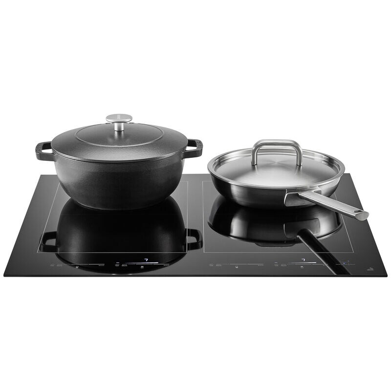 JennAir Oblivian Glass 24 in. 4-Burner Induction Cooktop with Simmer Burner & Power Burner - Black, , hires